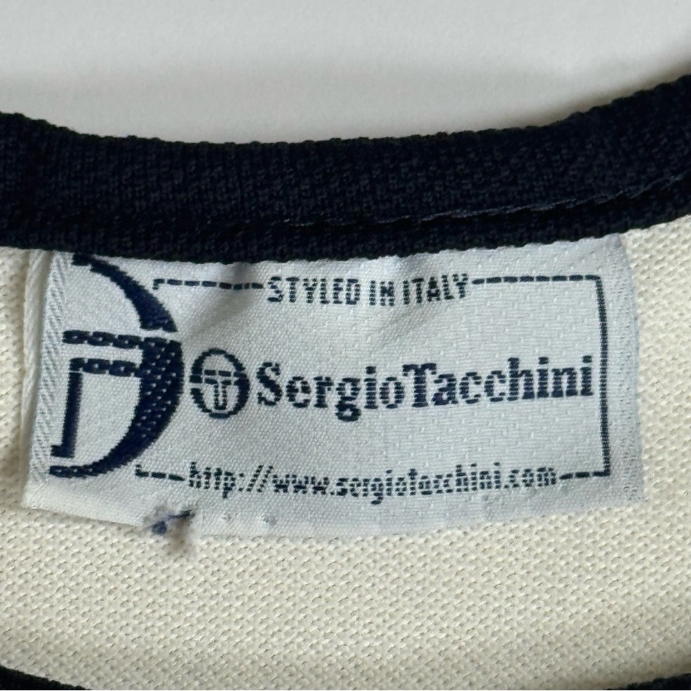 Sergio Tacchini Y2K Tennis Dress Navy Cream - Size Small - Picture 8 of 9